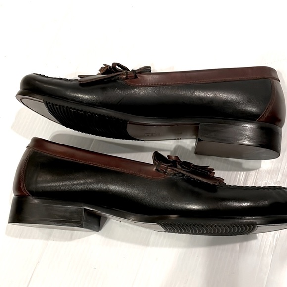🌟Mens Duck Head Black / Brown Leather Tassel Loafer /Dress Shoe size 13 M - Picture 12 of 13